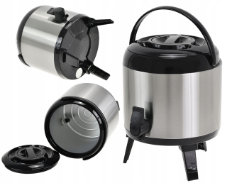 Metlex termoska na nápoje, GASTRONOMICKÉ TERMÓZY, 5,5 l, strieborná